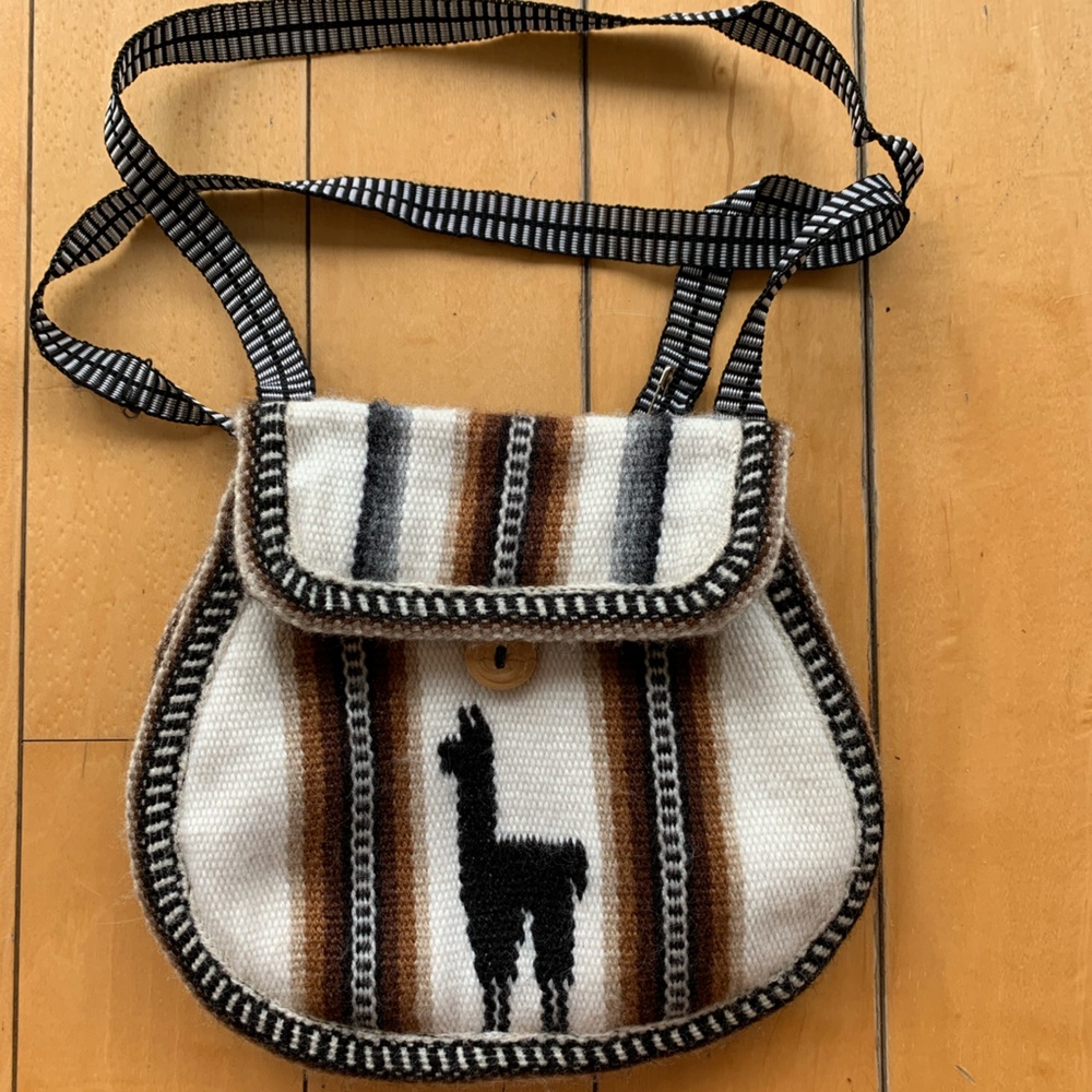 Small handmade Alpaca purse